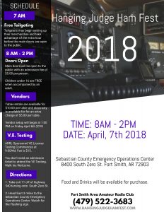 2018 Hanging Judge Hamfest Flyer